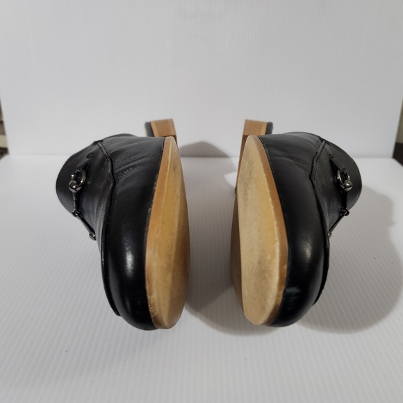 "Coach And Four" Brand Neline Leather Mule Black 11M - Picture 11 of 13